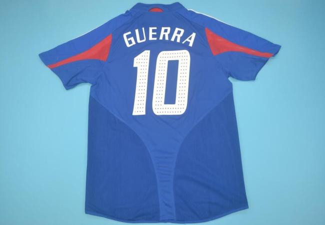 Retro Jersey 2004 France 10 GUERRA Home Soccer Jersey