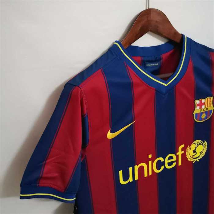 Retro Jersey 2009-2010 Barcelona Home Soccer Jersey Vintage Football Shirt