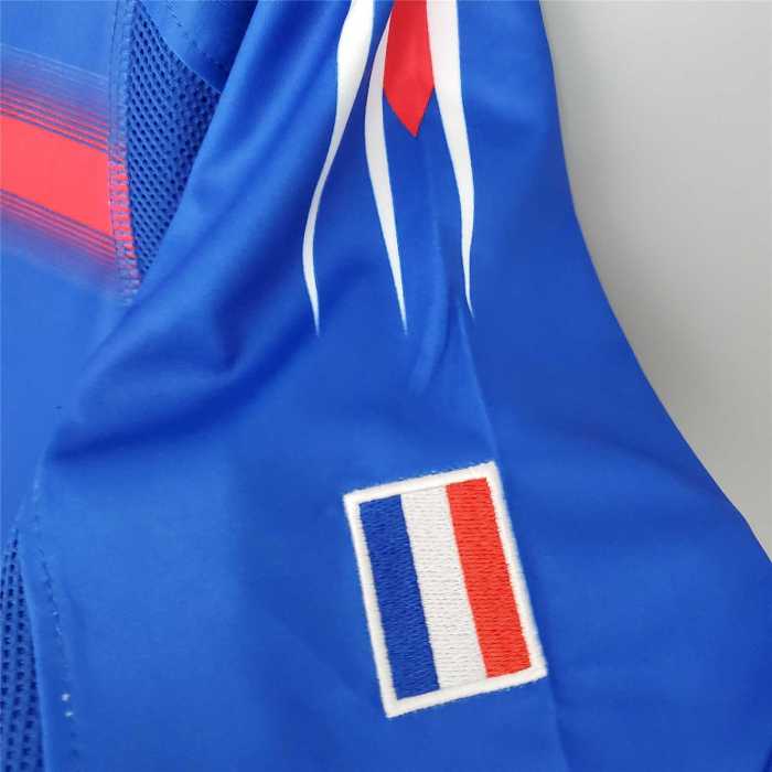 Retro Jersey 2004 France Home Blue Soccer J ersey Vintage Football Shirt
