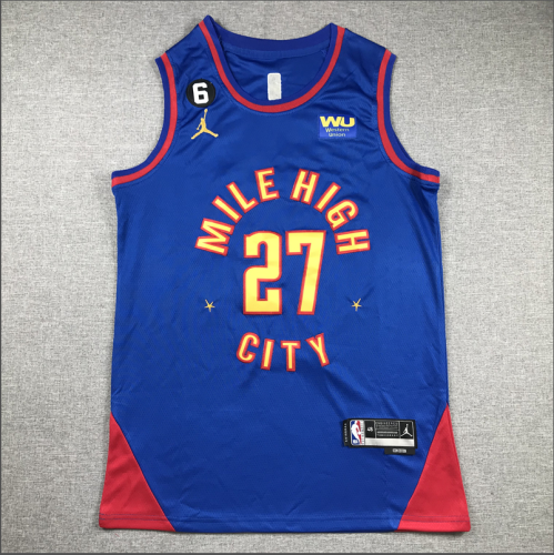 Denver Nuggets 27 MURRAY 2023 Statement Edition Blue NBA Jersey