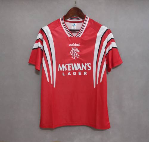 Retro Jersey 1996-1997 Rangers Away Red Soccer Jersey