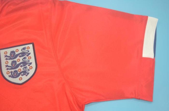 Retro Jersey 1989 England Away Red Soccer Jersey Vintage Football Shirt