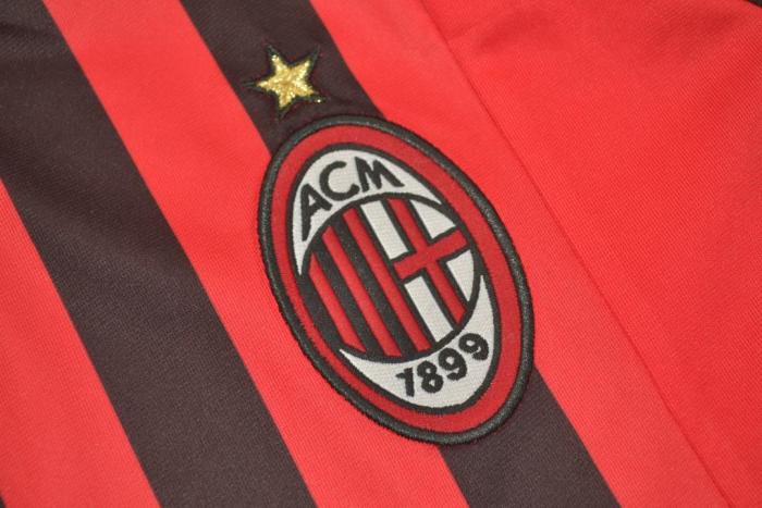 Retro Jersey 2007-2008 AC Milan Home Soccer Jersey Vintage Football Shirt