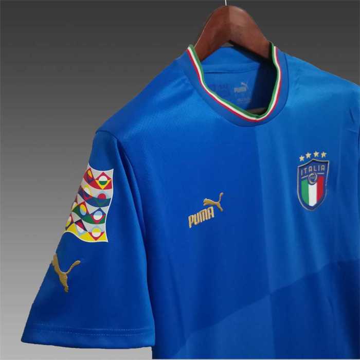 with Patch Fans Version Italy 2022 World Cup Home Soccer Jersey