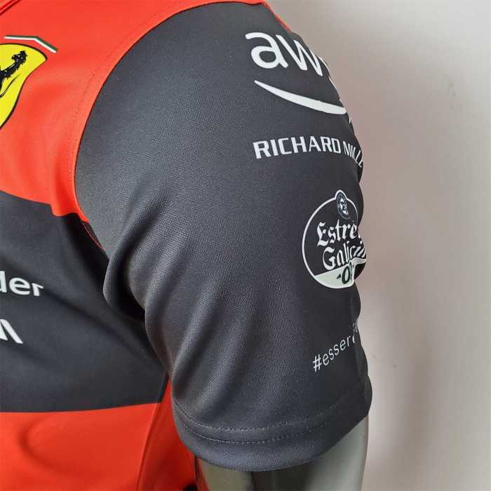 New F1 Formula One Ferrari racing suit polo red Racing Jersey