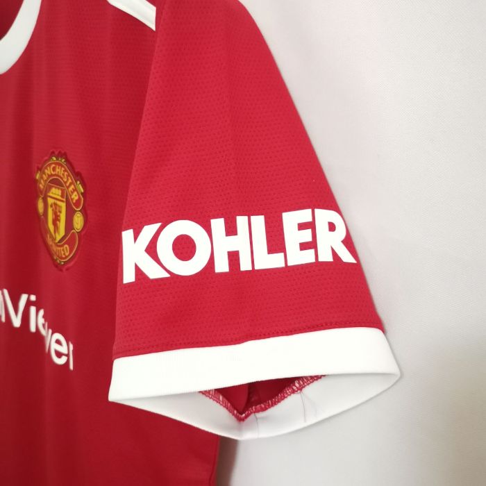 with UCL Patch Retro Jersey Fans Version 2021-2022 Manchester United B.FERNANDES 18 Home Soccer Jersey