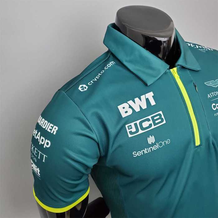 FI Formula One stadium service Aston Martin polo Racing Jersey