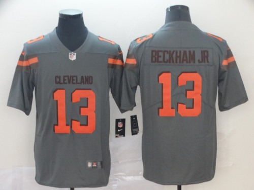 Cleveland Browns 13 Odell Beckham Jr Gray Inverted Legend Limited Jersey