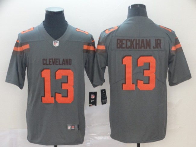 Cleveland Browns 13 Odell Beckham Jr Gray Inverted Legend Limited Jersey