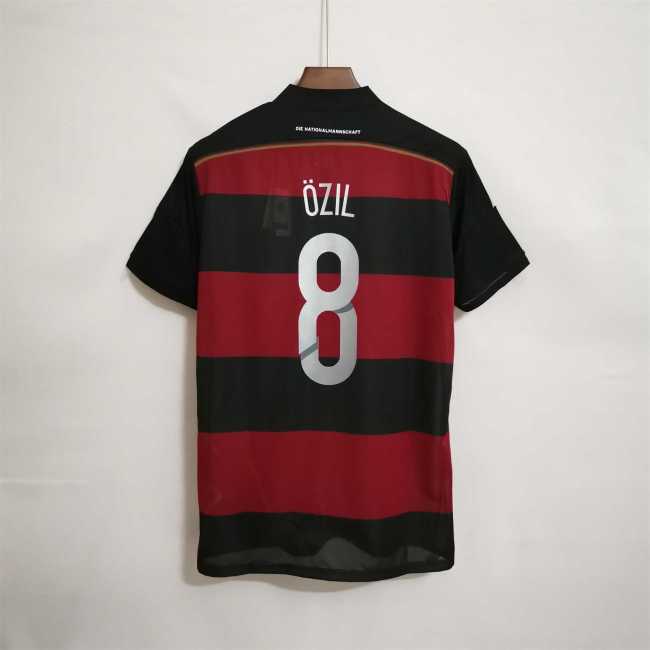 Retro Jersey 2014 Germany OZIL 8 Away Soccer Jersey Vintage Football Shirt