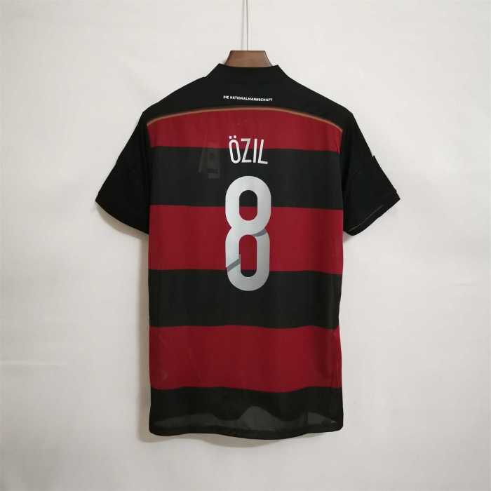 Retro Jersey 2014 Germany OZIL 8 Away Soccer Jersey Vintage Football Shirt