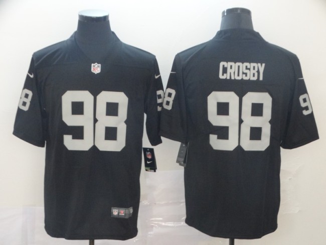 Oakland Raiders 98 Maxx Crosby Black Elite Jersey