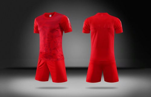 LK-S070120 Plate Suit  Red Soccer Jersey  Short