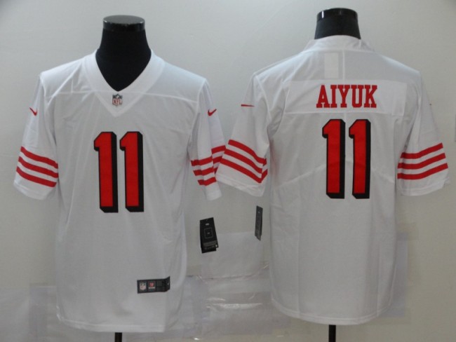 San Francisco 49ers 11 Brandon Aiyuk White 2020 NFL Draft First Round Pick Vapor Untouchable Limited Jersey
