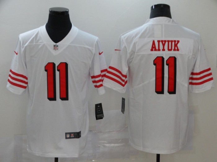 San Francisco 49ers 11 Brandon Aiyuk White 2020 NFL Draft First Round Pick Vapor Untouchable Limited Jersey