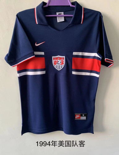 Retro Jersey 1995-1997 USA Away Blue Soccer Jersey United States Vintage Football Shirt