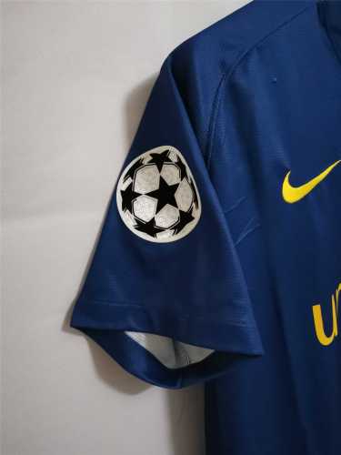 with Front Lettering+UCL Patch Retro Jersey 2008-2009 Barcelona UCL Final Home Soccer Jersey