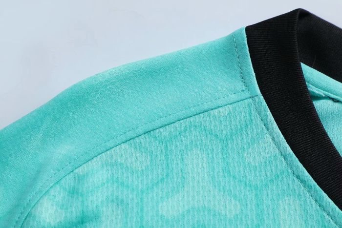 YL9201Light Green Blank Soccer Training Suit Adult Uniform Youth Kids Set Jersey and Shorts