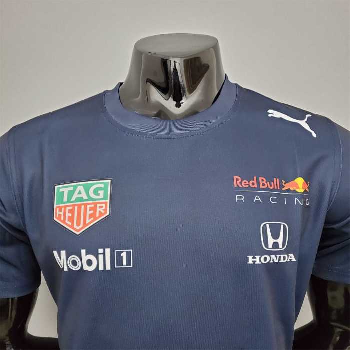 F1 Formula One racing suit; Honda Red Bull racing suit Royal Blue Racing Jersey