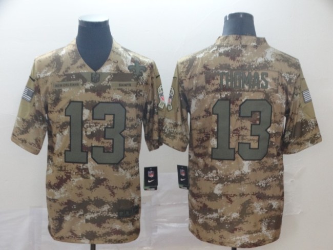 New Orleans Saints 13 Michael Thomas 2019 Camo NFL Jersey