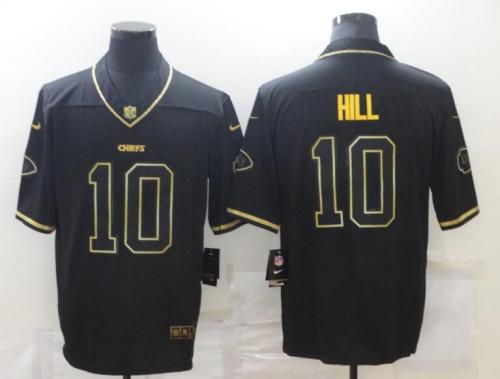 Kansas City Chiefs 10 HILL Black NFL Jersey