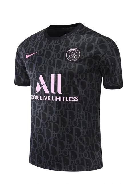 Fans Version 2022-23 PSG Black Soccer Training Jersey