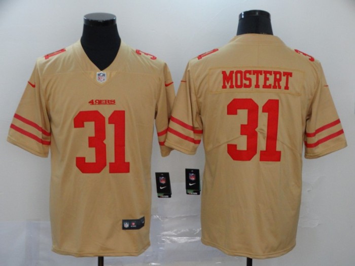 San Francisco 49ers 31 Raheem Mostert Yellow Vapor Untouchable Limited Jersey