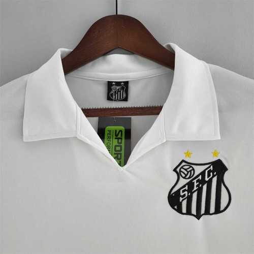 Retro Jersey 1970 Santos Home Soccer Jersey Vintage Football Shirt