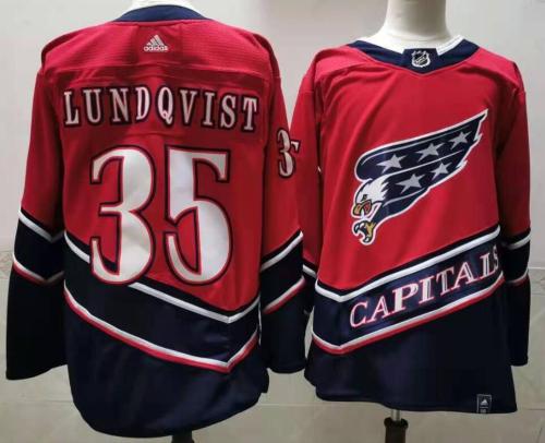 2020 Retro Jersey Washington Capitals 35 LUNDQVIST Red NHL Jersey