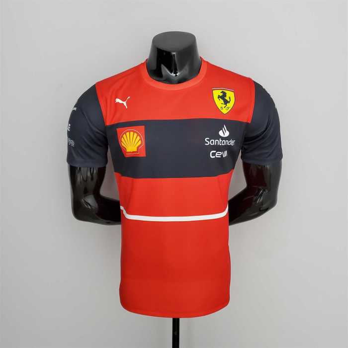 New F1 Formula One Ferrari racing suit crew Neck red Racing Jersey