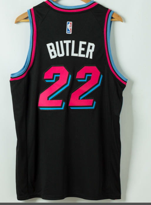 Miami Heat 22 BUTLER Black NBA Jersey Basketball Shirt