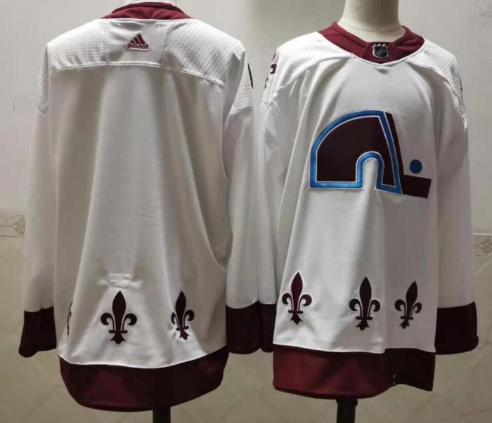 Avalanche Blank White 2020-21 Reverse Retro Jersey