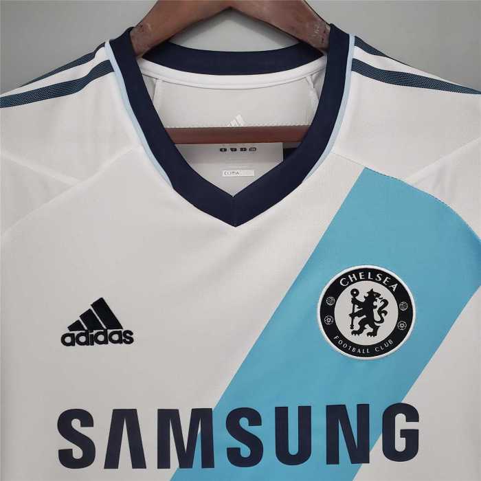 Retro Jersey 2012-2013 Chelsea Away White Soccer Jersey Vintage Football Shirt