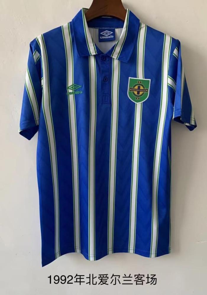 Retro Jersey 1992 Northern Ireland Away Soccer Jersey Vintage Football Shirt