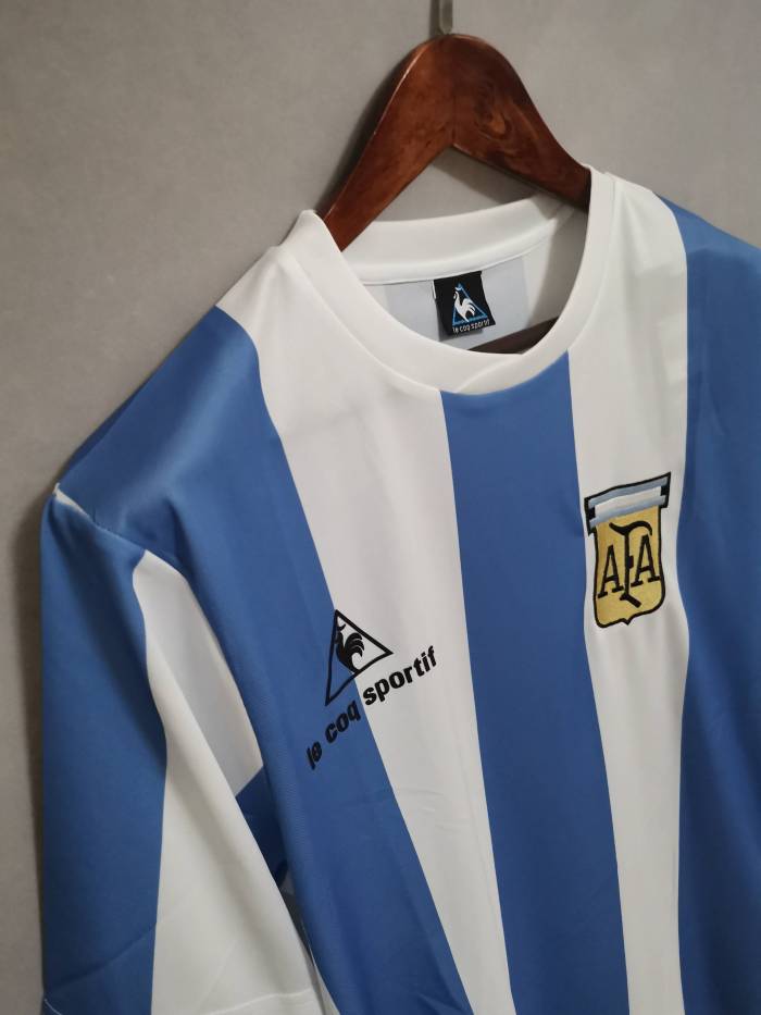 Retro Jersey 1985 Argentina Home Soccer Jersey Vintage Football Shirt