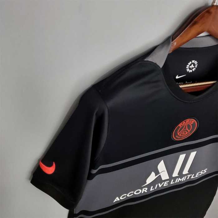 Retro Jersey 2021-2022 PSG Third Away Black Soccer Jersey