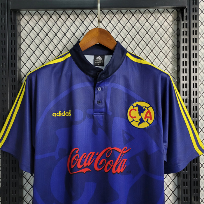 Retro Jersey 1998-1999 Club America Aguilas Away Borland Vintage Soccer Jersey