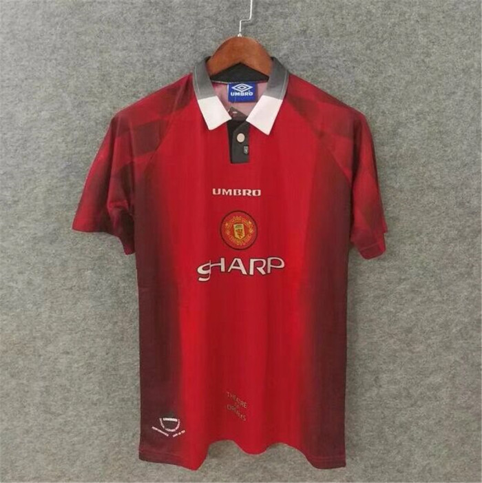 Retro Jersey 1996-1997 Manchester United BECKHAM 10 Home Soccer Jersey Vintage Football Shirt