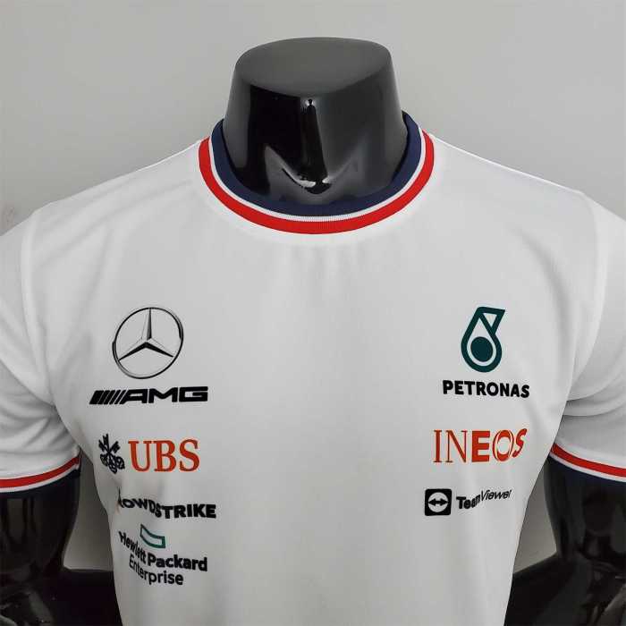 F1 Formula One 2022 Mercedes White Jersey