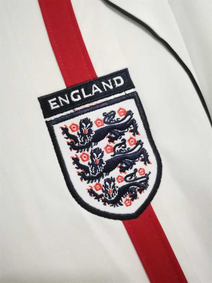 Retro Jersey 2002 England BECKHAM 7 Home Vintage Soccer Jersey