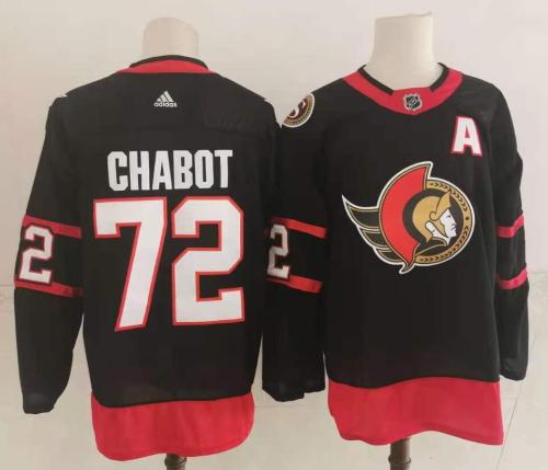Senators 72 CHABOT Black 2020-21 Reverse Retro Jersey