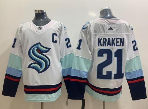Seattle Kraken 21 Kraken White Jersey