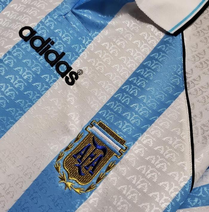 Retro Jersey Argentina 1996-1997 Home Blue/White Soccer Jersey