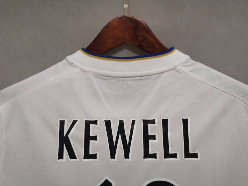 Retro Jersey 2000-2002 Leeds United 10 KEWELL Home Soccer Jersey Vintage Football Shirt
