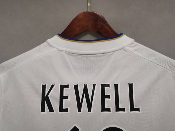 Retro Jersey 2000-2002 Leeds United 10 KEWELL Home Soccer Jersey Vintage Football Shirt