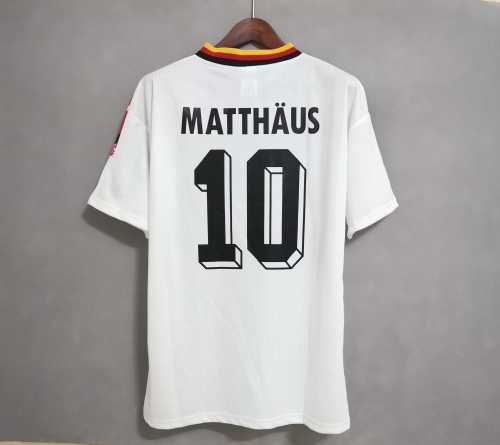 Retro Jersey 1994 Germany MATTHAUS 10 Home Soccer Jersey Vintage Football Shirt