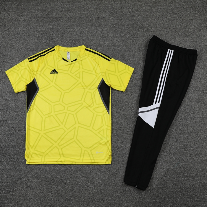 LH-S Yellow Soccer Training Suit and Long Pants(accept custom logo)