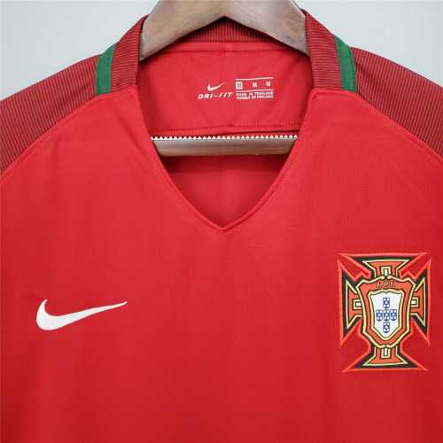 Retro Jersey 2016 Portugal Home Vintage Soccer Jersey
