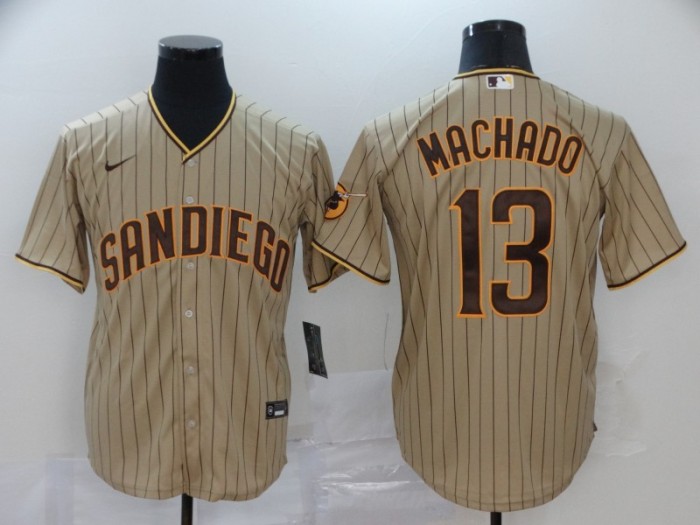 Cincinnati Reds 13 MACHADO Gold 2020 Cool Base Jersey