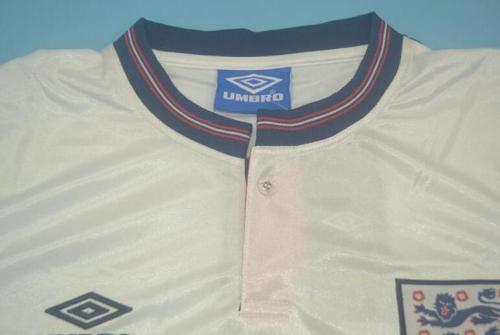 Retro Jersey 1989 England Home Soccer Jersey Vintage Football Shirt